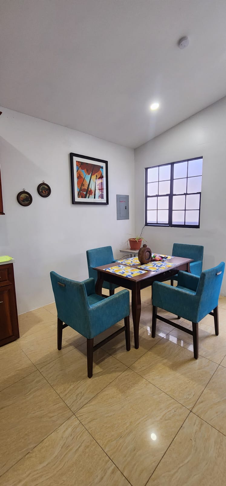 Dining room with seating for four